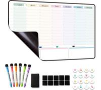 Planning Semaine, Calendrier Magnetique Frigo, Emploi Du Temps, Planificateur Hebdomadaire, Tableau Organisateur Familial Idéal Pour Planification Des Menus/Repas Effacable En Français