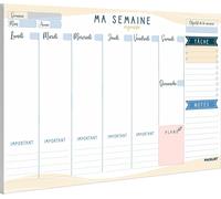 Planning Semaine - Planificateur A4, Agenda Planner Semainier - Weekly Planner, Agenda To Do List Bloc Note Francais - Planning Hebdomadaire Auexclusif