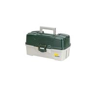 Plano 3-Tray Tackle Box W/Dual Top Access - Dark Green Metallic/Off White