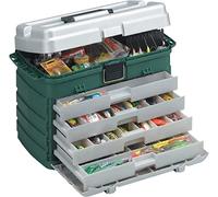 Plano Boîte de rangement à 4 tiroirs Vert métallisé/argenté Taille unique