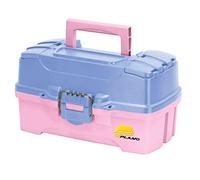 PLANO Boîte de rangement portable à deux plateaux, organiseur de matériel de pêche, boîte à outils, petites pièces, plateaux amovibles, pêche, perlage, fournitures scolaires ou de bureau ou matériaux