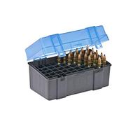 Plano Boîte de Rangement pour 50 Cartouches pour Carabine Grand modèle, Bleu/Gris
