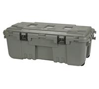 PLANO Coffre de sport à charnière, vert olive, boîte de rangement de qualité militaire avec charnière, très résistant, grand, coffre de rangement pour le camping et l'armée, parfait pour la chasse, le