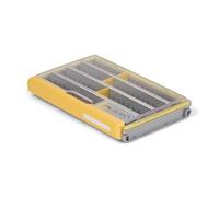 Plano Edge 3600 Boîte utilitaire de pêche de qualité supérieure - Gris et jaune avec couvercle transparent - Résistant à la rouille et imperméable - Organisation de protection personnalisable