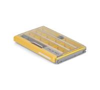 Plano Edge 3600 Terminal de rangement pour matériel de pêche Gris et jaune Comprend 10 crochets de retenue Technologie antirouille Boîte de pêche étanche Premium