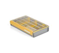 Plano Edge 3700 Spinnerbait Boîte Utilitaire pour appâts de pêche Gris et Jaune, Peut contenir jusqu'à 36 appâts individuels, résistant à la Rouille et étanche