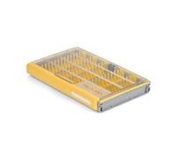 Plano Edge Boîte utilitaire de plomberie et de gabarit de qualité supérieure, transparente et jaune, résistante à la rouille, plateau étanche pour jig et jig