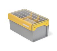 Plano Edge Boîte utilitaire en plastique de qualité supérieure et en vrac, transparente et jaune, résistante à la rouille, étanche et de qualité supérieure pour matériel en plastique