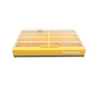 Plano Edge Flex 3700M Rangement pour matériel de pêche | Organisation de matériel de qualité supérieure avec prévention de la rouille | Comprend 38 séparateurs flexibles, jaune/gris