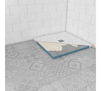 Plano FAC037 Élément de douche inclinable avec bonde ronde intégrée 90 x 90 x 4 cm