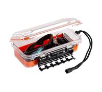 Plano Guide Series 3700, boîte étanche pour bateau, kayak et camping, avec sangle de poignet, pour le rangement d'équipement de plein air, orange, petite taille