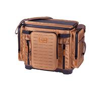 Plano Guide Series 3700 XL Sac de pêche en tissu beige 1680 deniers avec base imperméable, comprend 10 boîtes de rangement utilitaires Stowaway, grand rangement de pêche de qualité supérieure