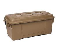 Plano Malle de Rangement Militaire résistante Medium Desert Tan, Organisateur de Coffre robuste, Empilable, Durable, Coffre de l'armée, Coffre de rangement extérieur Chasse ou stockage à domicile