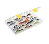 PLANO ProLatch 3700 StowAway Boîte de rangement fine en plastique avec séparateurs amovibles, plateau pour appâts mous, hameçons et autres équipements de pêche
