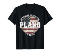 Plano Texas, Drapeau américain Vintage T-Shirt