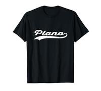Plano Texas Vintage Cursive Nom de ville américain Retro Sports T-Shirt