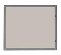 Planorga Vitrine d'affichage extérieur haute sécurité 6 feuilles A4 - Porte battante - Fond magnétique - Cadre Gris