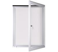 Planorga Vitrine d'affichage extérieur Reverso 12 feuilles A4 - Porte battante - Fond magnétique