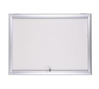 Planorga Vitrine d'affichage extérieur Reverso 18 feuilles - Porte levante - Fond magnétique