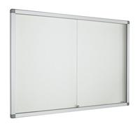 Planorga Vitrine d'affichage intérieur 18 feuilles A4 - Porte coulissante - Fond magnétique