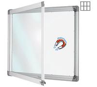 Planorga Vitrine d'affichage intérieur haute sécurité 6 feuilles A4 - Fond magnétique