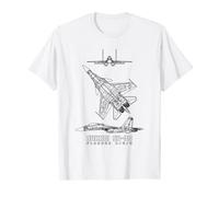 Plans de l'avion à réaction russe Sukhoi Su-30 T-Shirt