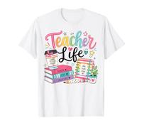 Plans de leçon d'appréciation des Enseignants Livres d'école Preppy Retro T-Shirt