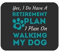 Plans De Retraite Promener Mon Chien Retraite Mousepad Petit Mouse Pad Durable Tapis De Souris pour Voyage Maison Bureau 25X30Cm