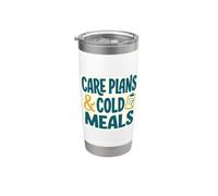 Plans de soins et repas froids Soins aidants Soins soignants Planification des repas Gobelet isotherme en acier inoxydable double paroi