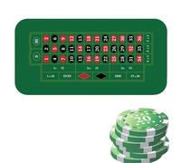 Plans de table de poker, couverture de table de jeu,Tapis de poker Texas Hold'em 120 x 60 cm | Tapis de table antidérapant, tapis de table de fête, fête à thème, ser