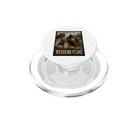 Plans de W nd | Funny Bigfoot T-Rex Raton Laveur rétro PopSockets PopGrip pour MagSafe