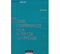 Plans D'Experiences Pour Surfaces De Reponse. Avec Cd-Rom