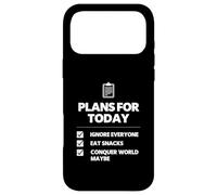 Plans for Today Ignore Everyone Snack Lover Humour Design Coque pour iPhone 17 Pro Max