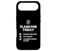 Plans for Today Ignore Everyone Snack Lover Humour Design Coque pour iPhone Air