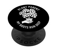 Plant and Parent Monstera Roots Run Deep Esthétique PopSockets PopGrip Adhésif