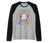 Plant Based Body Style de vie végétarien végétalien |----- Manche Raglan