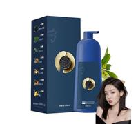 Plant-Based Hair Coloring Cream, Caviar Hair Colour Cream, Protein Color Protecting Hair Dyeing Cream, Bubble Plant Hair Dye Shampoo, Shampoo Hair Dye for Women and Men (Dark Tea)