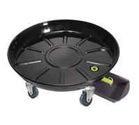 Plant Caddies Plant Caddy avec roulettes Heavy Duty Metal Plant Roller Base Indoor, Rolling Plant Stand with Casters, Mobile Plant Dolly with 5 Rolling, Drain Hole