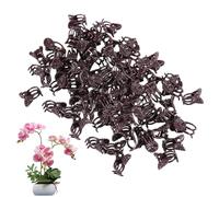 Plant Clips - 100 Pieces Orchid Support & Garden Vine Clips, Climbing Plant Stem Clip Set for Indoor, Outdoor, Greenhouse Use | Anti-Lodging Support for Orchids, Vines, Tomatoes, Pothos, Gardening