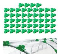 Plant Clips for Support | 50 Pieces 0.8x1.2inch Strong Small Clamp | Garden Netting Clips | Tomato Vine Vegetable Climbing Grow Support Deck Porch Balcony Lawn Party Camping