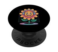 Plant Dj Fleur Heureuse Avec Casque PopSockets PopGrip Adhésif