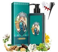 Plant Extract Hair Dye For Gray Hair,Natural Plant Hairs-Dyes 207ml,Gentle Plantessenge Formula,Long-Lasting Natural Hairs Color Shampoo,For Men & Women (Natural Black, SIZE)