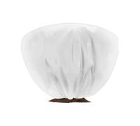 Plant Frost Cover with Drawstring for Winter Outdoor Plants | Thickened fabric provides superior frost protection for garden plants, fits for winter White
