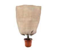 Plant Frost Covers, Burlap Protection Bag, Frost Cloth Shield, Drawstring Winter Plant Protector Breathable Garden Fabric Insulation Barrier, for Outdoor Garden Patio Greenhouse Vegetable 80x100cm