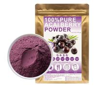 Plant Gift 100% Freeze-Dried Acai Powder 100/3.52oz, 100G Pure de pulpe de baies d'açai pure, idéale pour les bols de baies d'açai, les yaourts, les smoothies, etc.,