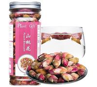 Plant Gift 100% Pur Infusion Fleur de Pêcher Sauvage 山桃花, 80g/2.82oz | Naturel. Sans additifs. Fleurs de pêcher sauvage séchées, arôme floral. Infusion chaude ou froide. Also: Wild Peach Tea.