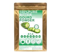 Plant Gift 100% Pure Balsam Pear Powder 苦瓜粉 Poudre naturelle de poire baumier, idéale pour les boissons, les smoothies, les gâteaux et les boissons, poudre non génétiquement modifiée, 100g / 3.25oz