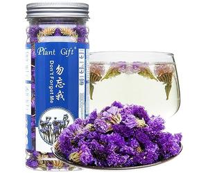Plant Gift Don't Forget Me Flower 勿忘我 Ne m'oubliez pas de moi fleur/oublie-moi-pas de thé fleur, sèche myosotis Sylvatica fleur herbes à base de plantes chinoise soins de la peau 30G/1oz