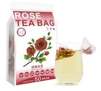 Plant Gift Double Red Rose Tea Bags 5.29oz (3g*50), Chinese Pure Nature, Health Care, Sachets de Thé 150g