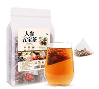 Plant Gift Infusion Ginseng 人参五宝茶, Sachets 250g/8.81oz (5g*50bags) | Naturel. Sans additifs. Ginseng et dattes, saveur douce et épicée. Infusion chaude. 50 sachets. Also: Ginseng Five Tea Bag.